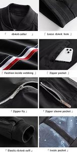 แจ็คเก็ตบอมเบอร์กันลมน้ำหนักเบากันน้ำกันลมฤดูใบไม้ผลิฤดูใบไม้ร่วงฤดูหนาว - Product Image 6