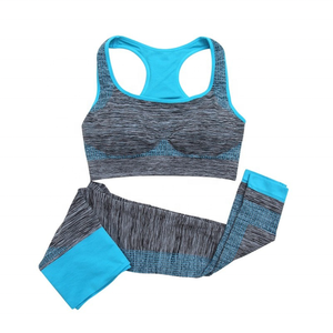 Women Yoga Bra Fitness Yoga Gym Wear Polyester Sexy Sport Yoga Tights and Tops Custom Fabric - Product Image 2