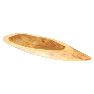 Plateaux de service en bois de haute qualité Assiettes rectangulaires et rondes avec placage élégant pour l'affichage des aliments dans les restaurants de mariage - Product Image 1