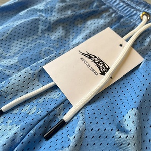 Logotipo personalizable de malla de poliéster de doble capa Pantalones cortos para correr Transpirable Entrenamiento suelto Fitness Estilo casual 6XL Patrón vintage - Product Image 6