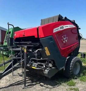 Mini presse à foin MASSEY FERGUSON RB 4180V Presse à balles rondes neuve et d'occasion pour moteur de composants à noyau d'herbe. - Product Image 6