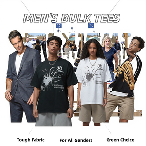 เสื้อยืดแขนสั้นผู้ชายผ้าฝ้าย 100% ทรงปกติ สวมใส่สบาย ระบายอากาศได้ดี แห้งเร็ว เป็นมิตรกับสิ่งแวดล้อม ป้องกันรอยยับ - Product Image 2