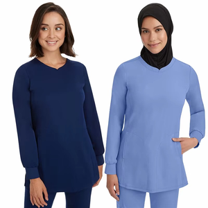 Conjunto de uniformes de alta calidad con parte superior y pantalón, conjuntos de uniformes de manga larga para el cuidado de la salud del hospital, conjuntos de uniformes médicos - Product Image 1