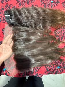 Cuticule vierge du Vietnam non traitée intacte cheveux Remy Machine péruvienne Double trame extensions en vrac JAI DEVI INDUSTRIES 100 grammes - Product Image 3