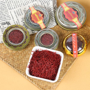 หญ้าฝรั่นธรรมชาติประกายสีเหลืองแบบพรีเมี่ยมบรรจุภัณฑ์แบบกำหนดเองขายส่งจำนวนมาก - Product Image 5