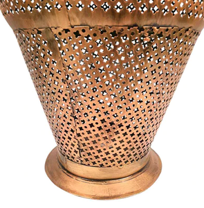 AK – Vase trompette décoratif en métal traditionnel en laiton doré pour la décoration de la maison et la décoration de la porte principale - Product Image 5