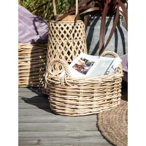 Cesta de mimbre de bambú versátil Diseño de alta calidad para decoración y almacenamiento de alimentos Materiales Premium - Product Image 5