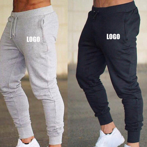 Wholesale Custom Men's Casual Streetwear Jogging <b>Trouser</b> 100% Cotton High-Waist <b>Drawstring</b> Pockets Painted Fleece Lining - Product Image 5