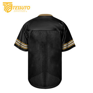 Vêtements de sport imprimés partout Chemises de football classiques vintage Maillot de football personnalisé T-shirt de football à col en V pour hommes - Product Image 2