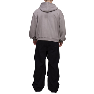 Vente en gros de sweats à capuche en molleton 100% coton de haute qualité, écologiques, lourds, pour l'hiver, personnalisés, unis, décontractés pour hommes - Product Image 5