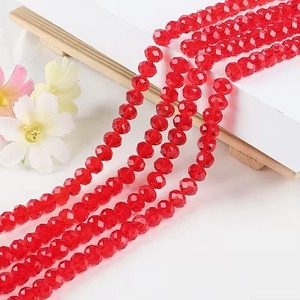 Cuentas sueltas de precio barato de fábrica Natural de alta calidad, cuentas de neumático de cristal facetado, cuentas de vidrio Rondelle para la fabricación de joyas - Product Image 6