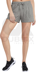 กางเกงขาสั้นผ้าฝ้าย100% สั้นสำหรับผู้หญิงกางเกงขาสั้นสำหรับผู้หญิงลายสีสติกเกอร์โลโก้แบบปรับแต่งได้ - Product Image 3