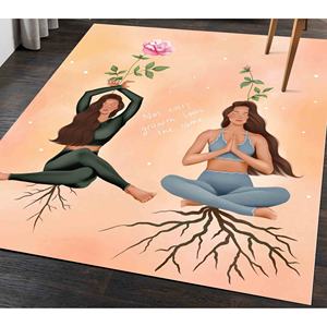 Tapis de yoga pour filles, tapis de fitness, tapis de méditation, tapis moderne, tapis pour femme, tapis en velours - Product Image 1