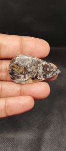 Agate brune naturelle turque, cabochon, pierre précieuse pour la fabrication de bijoux |   Pierres d'agate polies en gros - Product Image 3