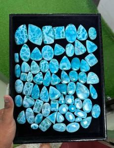 ลาร์ิมาห์ธรรมชาติ ชุดอัญมณี: อุปกรณ์ทำเครื่องประดับ อัญมณีลาร์ิมาห์ คุณภาพสูง งานแฮนด์เมดและขัดเงา ของขวัญสำหรับเธอ - Product Image 1