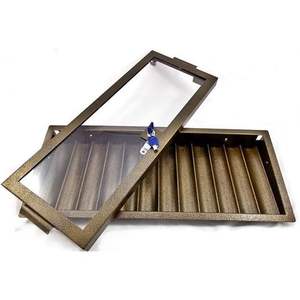 Plateau pour puces de 39mm et 43mm, 12 rangées métalliques avec capacité de clé et de couvercle pour puces 650 - Product Image 1