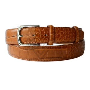 Cinturón clásico de piel de vaca Vintage para hombre, cinturón de vestir de cuero genuino con hebillas de acero nuevas, cinturones impresos con logotipo personalizado - Product Image 6