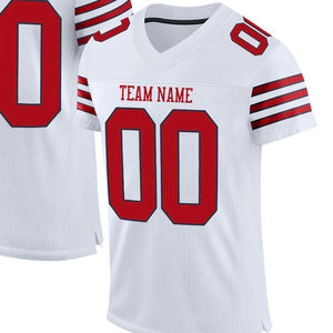 Custom American Football Uniforms Jerseys <b>Scrunchy</b> Bottom Jerseys with Chrome Number For Men's - Product Image 4