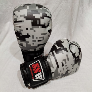 Gants d'entraînement de boxe professionnels de conception personnalisée gants de combat grappling en cuir véritable à bas prix - Product Image 3