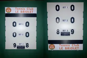 Tabellone segnapunti manuale 60x80 cm per Padel Tennis basket pallamano indeperibile per tutte le stagioni all'aperto o al coperto