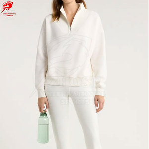 Sweat-shirts pour femmes à demi-zip, respirants et doux, style décontracté urbain, pour une mode quotidienne moderne et un confort optimal. - Product Image 6