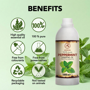 Aceite Esencial de Menta Pura Aromatika 1000ml, Destilado al Vapor a Partir de Hojas Frescas, para Piel Grasa y Fabricación de Cosméticos - Product Image 3