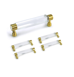 Simple Laiton Acrylique Poignée Armoire Porte Tiroir Lumière De Luxe Acrylique Petit Bouton 2 pièces Produit Offre Spéciale - Product Image 6