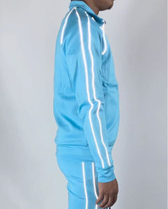 Conjunto Deportivo de 2 Piezas para Hombre, con Capucha, Informal, Liso, con Cordón Ajustable, Logotipo Personalizado, Reflectante, para Entrenamiento y Jogging - Product Image 2