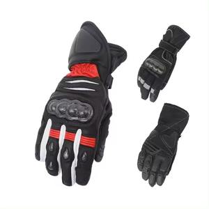 Guantes de moto de materiales personalizados para hombre y mujer, logotipo personalizado/Diseño, guantes de moto de carreras con gama barata - Product Image 5