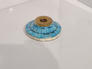 Bougeoir photophore en laiton résine élégant Bougeoir en bois et lanterne pour la maison Restaurant Noël et Pâques Décor - Product Image 6