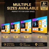 Téléviseur intelligent 4K Ultra HD série 55 65 75 85 pouces, panneau d'origine BOE/CSOT, sans cadre, écran commercial Android