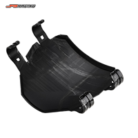 JFGRACING Surron Light Bee PP Nummernschild Carbon-Optik Weißes Muster Wassertransferdruck Vordere Motorradabdeckung