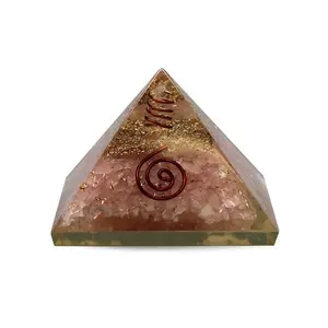 出口优质玫瑰石英Orgone金字塔购买Frpm Mariya水晶出口家居装饰天然石材