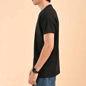 เสื้อยืดผ้าฝ้าย100% ทรงโอเวอร์ไซส์สำหรับผู้ชายพิมพ์โลโก้ตามสั่งผ้าถักในทุกสีปรับแต่งได้ - Product Image 5