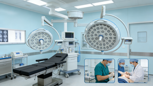 Lampe double tête haut de gamme sans ombre avec lumière ambiante RVB et contrôle de mémoire, ODM/OEM pour la neurochirurgie - Product Image 3