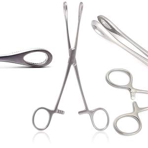 Pinzas para el tabique, Alicates de abrazadera para Piercing para el tabique de la nariz, 6 "con agujas, herramientas quirúrgicas para Piercing corporal de acero inoxidable - Product Image 2