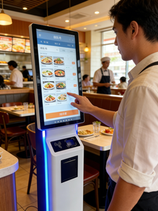 Kiosco de Autoservicio para Restaurantes con Sistema <span class=keywords><strong>Android</strong></span>, Windows 11 o Linux, SDK, Reconocimiento Facial, Pantalla Táctil Capacitiva de 10 Puntos y Sistema de Pago - Product Image 2