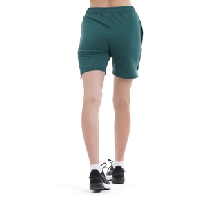 Short de sport en coton de haute qualité pour femmes avec logo personnalisé design respirant noir décontracté uni avec quantité en gros - Product Image 2