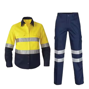 Jersey de manga larga de secado rápido transpirable con tira reflectante para protección laboral masculina y femenina traje de seguridad para trabajadores - Product Image 5