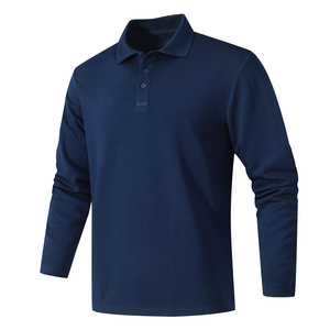 100% coton tissu Polo pour hommes respirant à manches longues haute qualité incroyable Polo pour hommes - Product Image 3