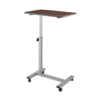 Bureau portable réglable en métal écologique avec surface en MDF pour la maison, le bureau, la chambre à coucher, design moderne, adapté aux personnes âgées, aux seniors et aux adultes.
