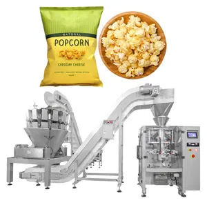 automatic popcorn weighing packing machine vertical dry fruit multi head packaging machine