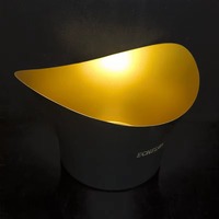 Seau à glace grande capacité avec poignée, élégant refroidisseur à vin, bol à champagne, idéal pour bar, fête, mariage, célébration