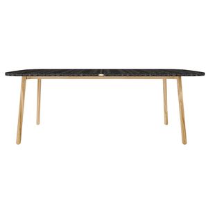 MESA COMEDOR RECTANGULAR CON SUPERIOR DE CRISTAL REDUCIDO (LCO/016/007) - Product Image 1