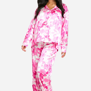 ชุดนอนกันหนาวแขนยาวของผู้หญิงชุดใส่คืนแบบระบายอากาศได้สำหรับฤดูใบไม้ร่วงฤดูร้อนกำหนดโลโก้ได้เอง - Product Image 5