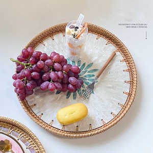 ถาดรองอาหารทำด้วยมือทำจากหวายสำหรับบ้านและร้านอาหาร-ขายส่ง - Product Image 4