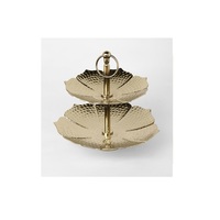 Soporte para Pastel de Metal con Acabado Dorado, Diseño Personalizado, Hecho a Mano, Decorativo, Moderno, Ecológico, con Certificación CE, Recién Llegado