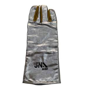 Gants en cuir de vache de soudage à chaud marron de haute qualité de 16 pouces gants de soudeurs longs ignifuges pour un usage commercial et industriel - Product Image 3