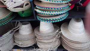 Sombrero de Paja Marroquí Hecho a Mano, Ala Ancha, Sombrero de Sol de Palma Natural, Sombrero Tradicional Bereber de Pescador y Campesino, Venta al por Mayor, OEM, Sombrero de Playa - Product Image 6