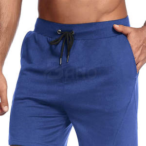 Pantalones cortos deportivos de alta calidad para hombre, nuevo diseño, estilo callejero de secado rápido con cintura elástica, patrón sólido a la venta - Product Image 2